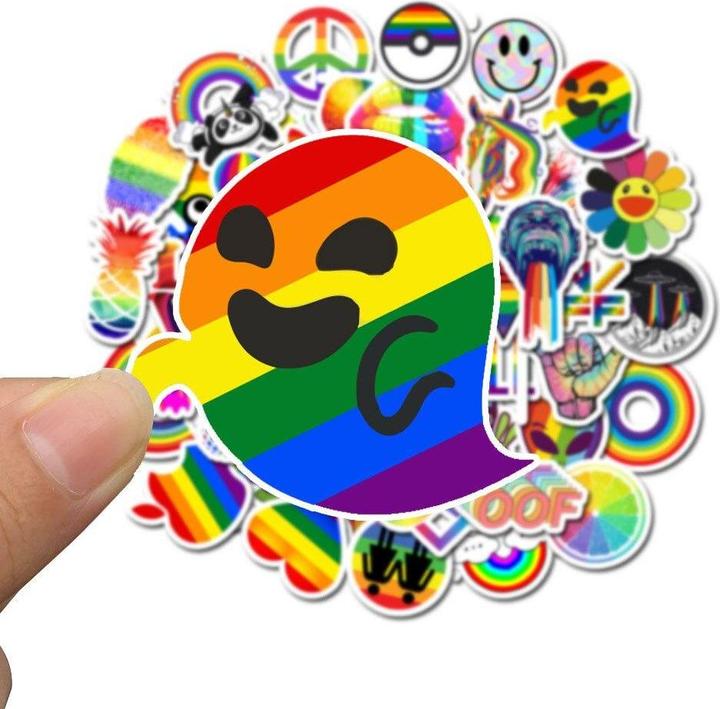Actual product image JTI 50x Stickers and decals - VSCO Pride