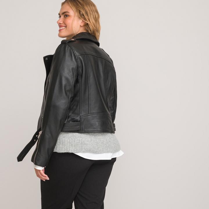 Actual product image La Redoute Collections Leather jacket Gaston (46)
