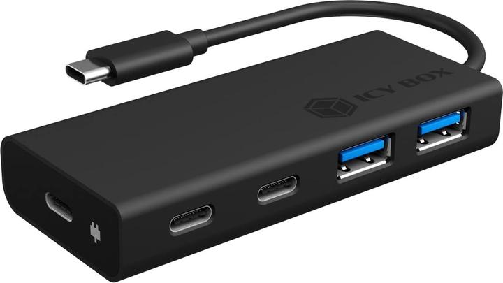 Actual product image Icy Box USB hub with USB Type-C® connection and PD port, IB-HUB1426-CPD (USB-C, 4 ports)