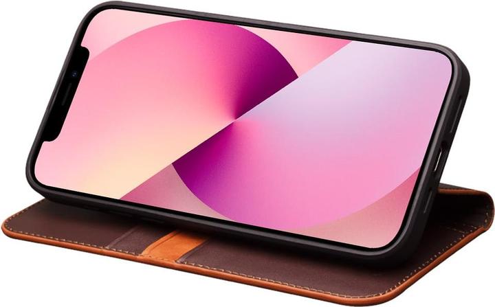 Immagine prodotto QiAlino Coperchio Flip Marrone scuro opaco (Apple iPhone 15)