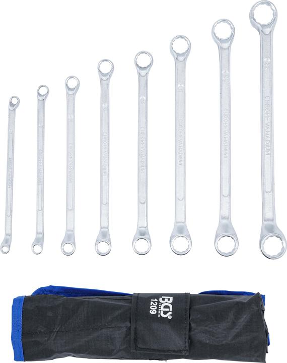 Actual product image BGS Double Ring Spanner Set offset 6 x 7 - 20 x 22 mm 8 pcs.