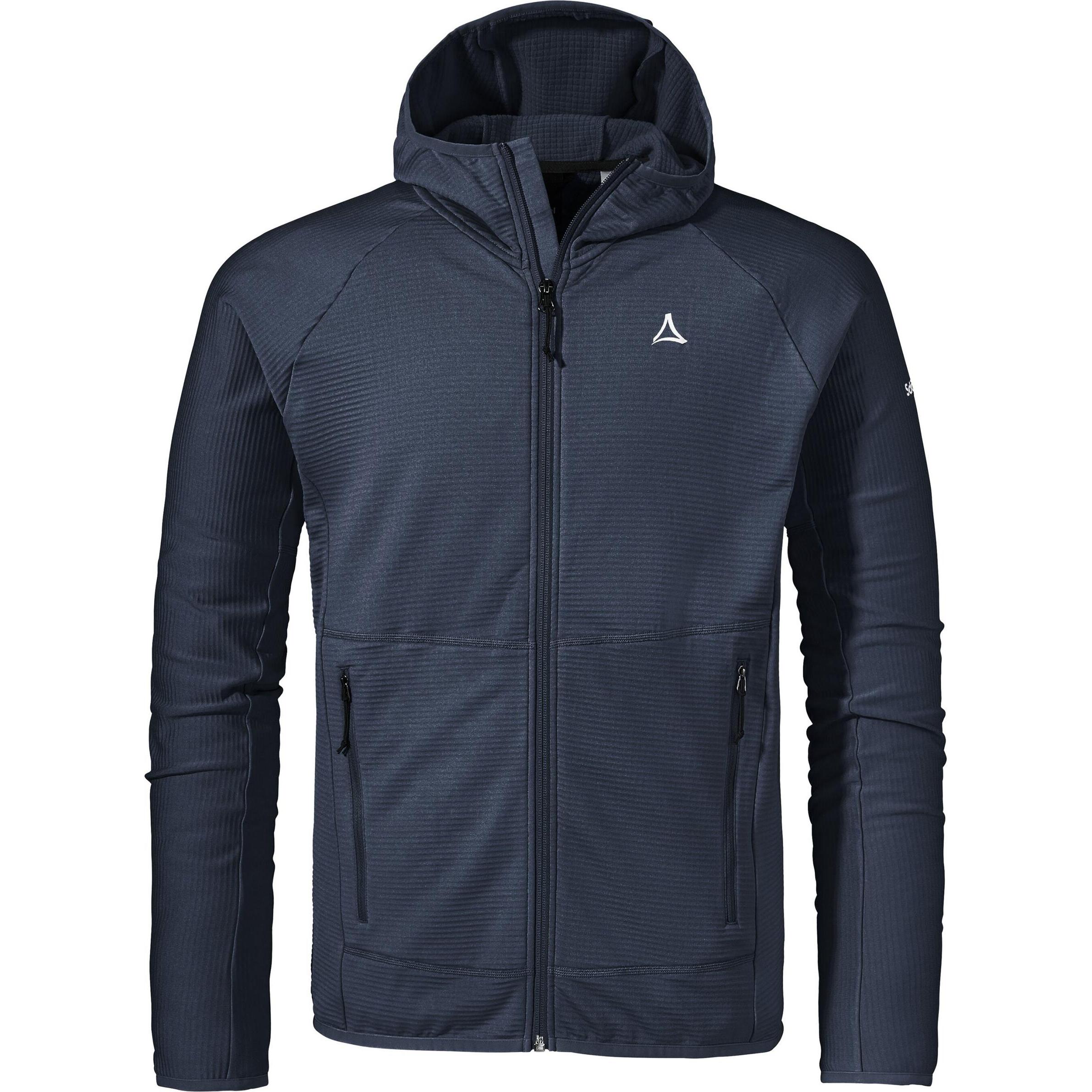 Schöffel, Herren, Jacke, Fleece Hoody Cascata (48, M), Blau, 48, M