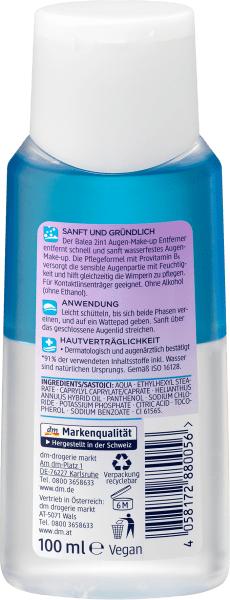 Image du produit dm Balea Démaquillant pour les yeux 2en1 huileux (Démaquillant, 100 ml)