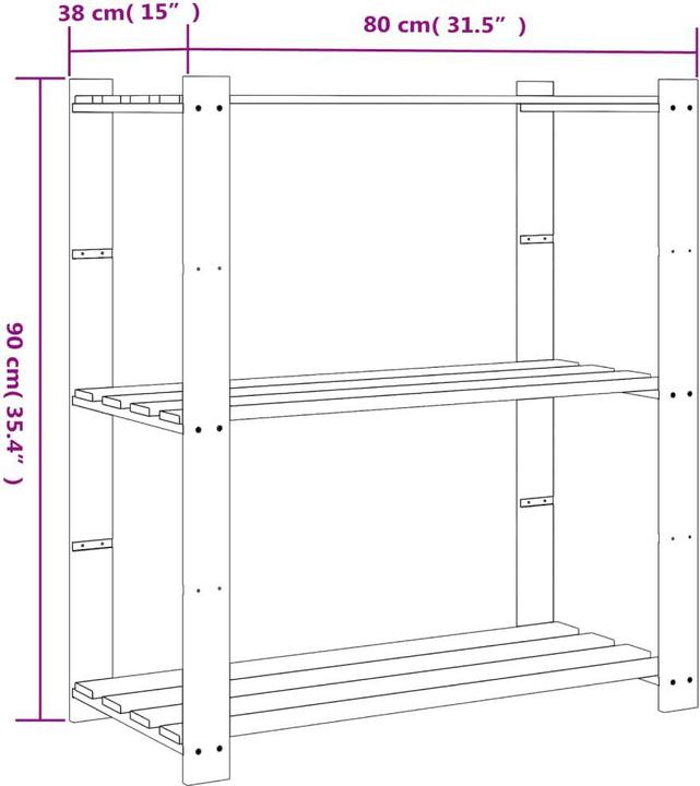 Produktbild vidaXL Lagerregal