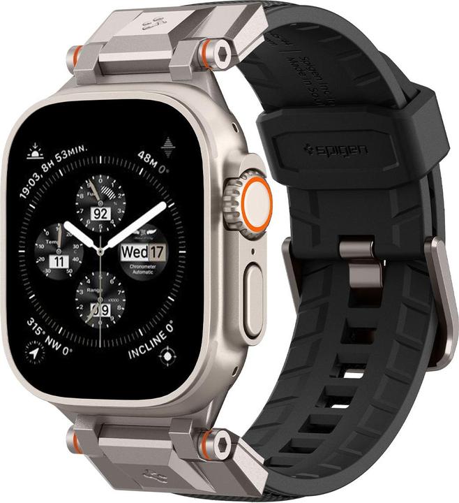 Image du produit Spigen Dura Pro Armor (35 mm, Polyuréthane thermoplastique (TPU), Nylon, Watch Series 7 (45mm), Watch Series 7 (44 mm), Watch Series 3 42mm)