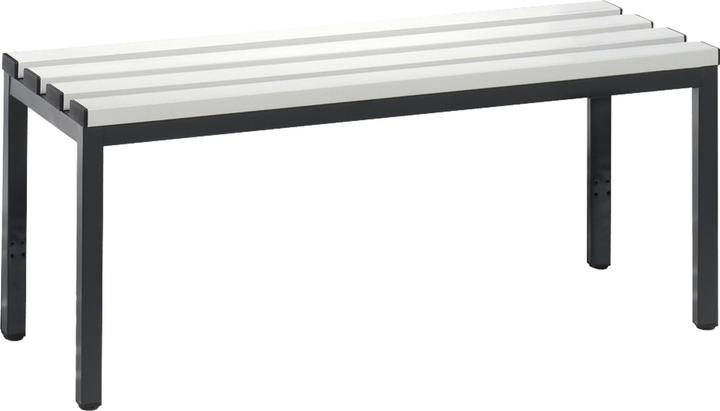 Actual product image C+P BASIC cloakroom bench, without back rest, without shoe rack, plastic, length (100 cm, 42 cm)