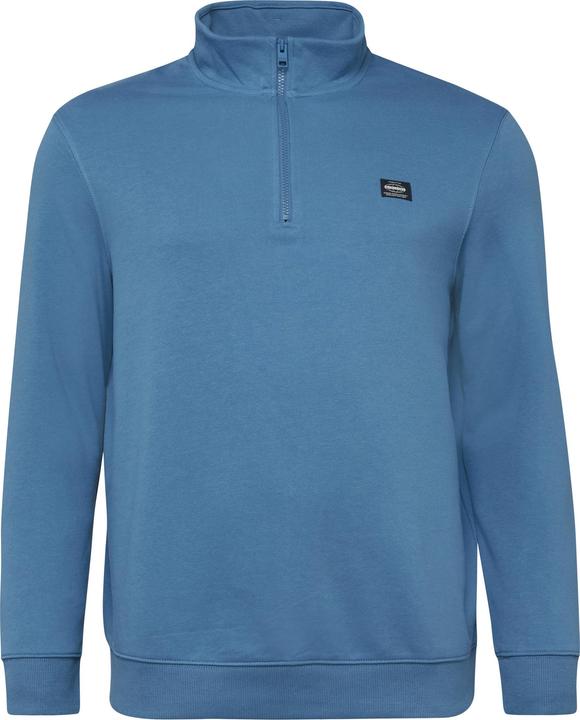 Produktbild s.Oliver Sweatshirt Sweatshirt mit Troyer-Kragen und Logo-Patch (XXL)