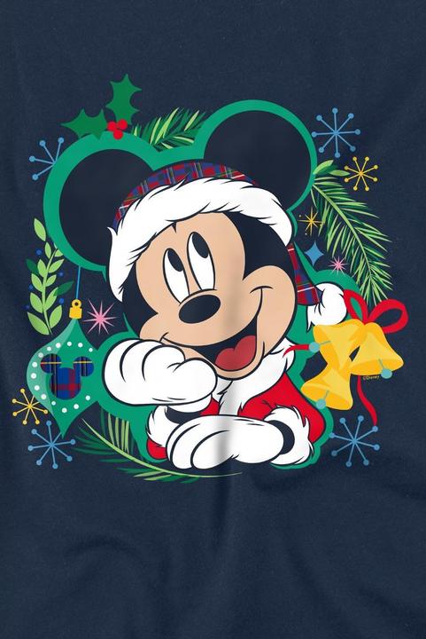 Actual product image Disney Childrens/Kids Mickey Mouse Wreath Christmas T-Shirt (128)