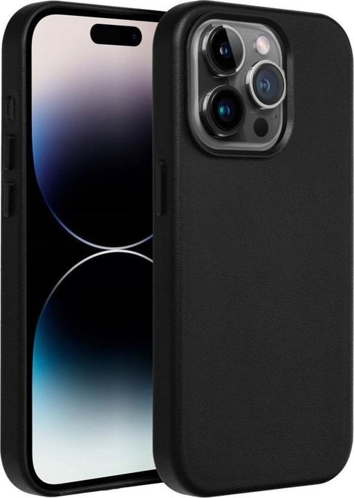 Image du produit OEM Back panel cover LEATHER MAG COVER case for SAMSUNG S25 PLUS black (Apple iPhone 12)