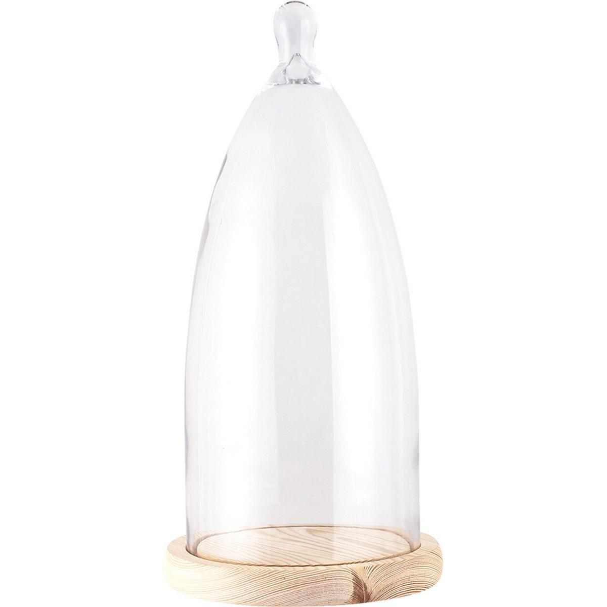 Clayre & Eef, Accessori + Oggetti decorativi, Campana di vetro Clayre Eef 6GL3006 Trasparente 19x41 cm