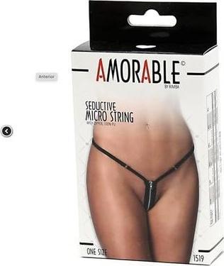 Image du produit Rimba Micro G-string avec fermeture éclair (Taille unique)