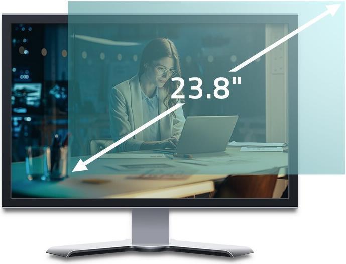 Produktbild Qoltec Blaulichtfilter 23 8 | 16:9 | Augenpflege | Blendschutz | Matt | pro Monitor (23.82", 16:9)