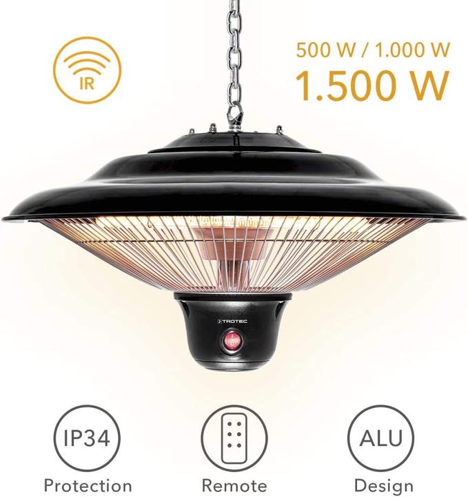 Produktbild Trotec Carbon fiber infrared heater IR 1500 SC, Name: Infrared heater IR 1500 SC, Protection (1500 W)