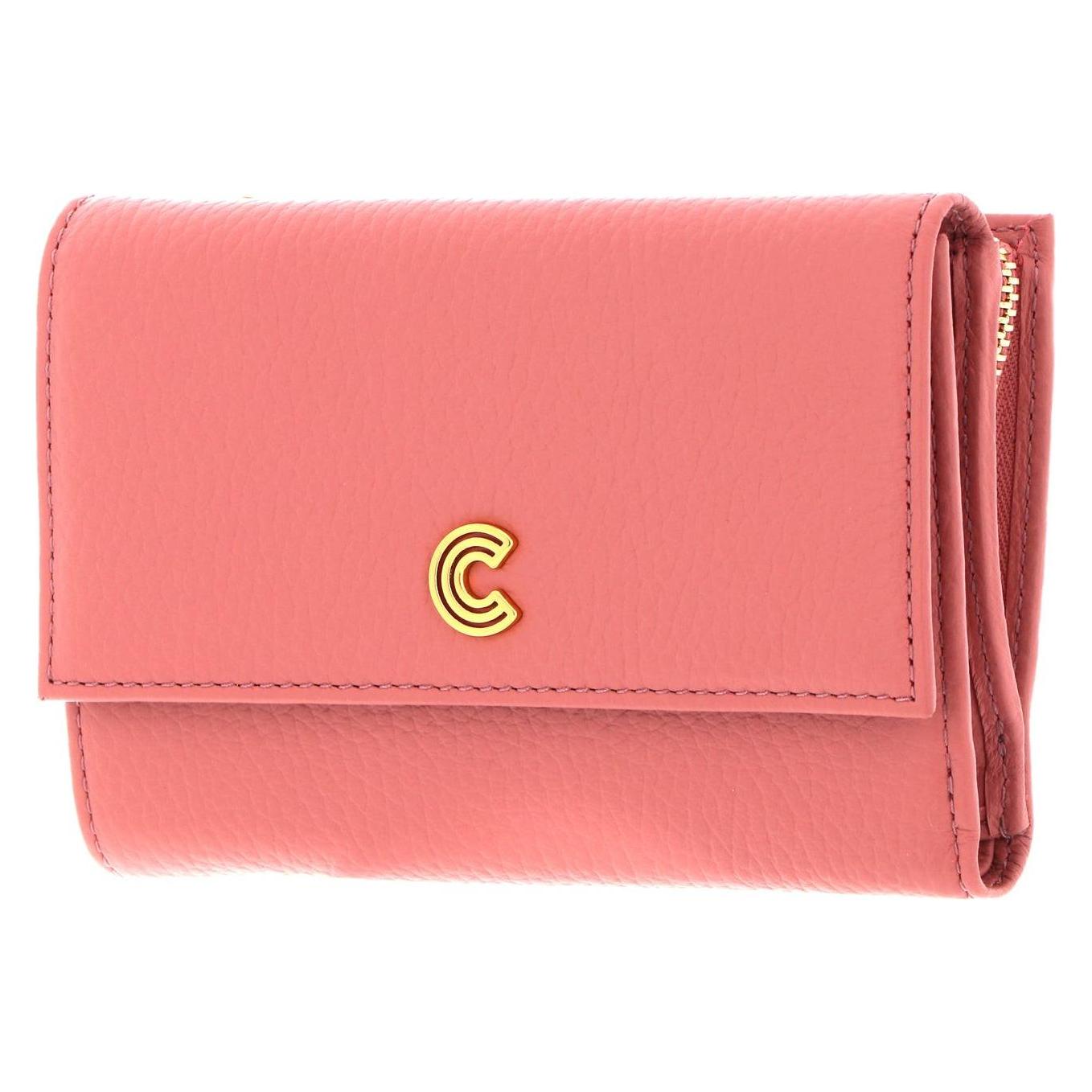 Coccinelle, Damen, Portemonnaie, Myrine Wallet Grained Leather, Rosa