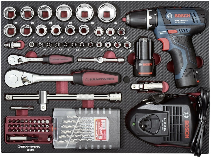 Actual product image Kraftwerk Alu Pro Swiss Tools (264 pieces)