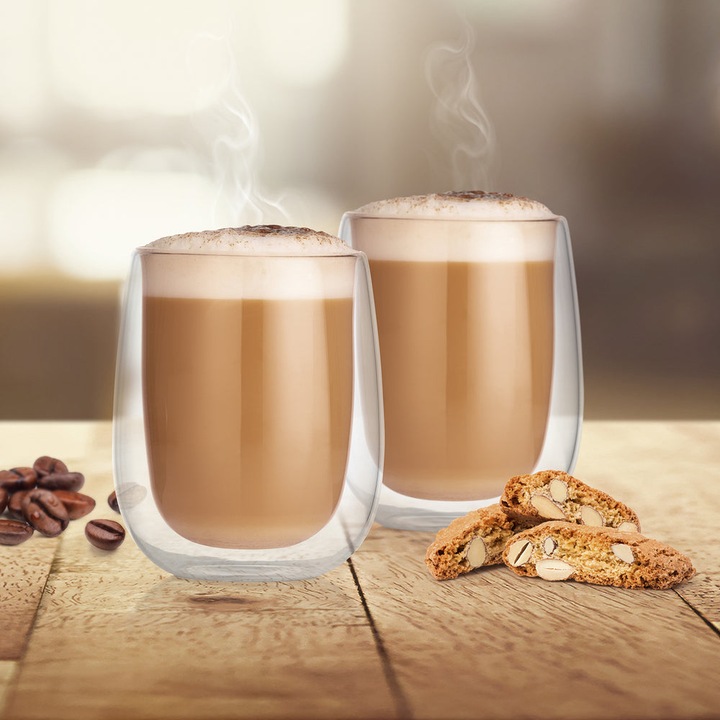 Produktbild Gourmetmaxx Thermogläser Cappucino, 2er-Set (250 ml, 2 x)