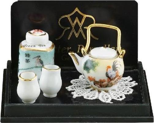 Actual product image Reutter 001.315/5 - Small Japanese tea time, miniature in 1:12 scale