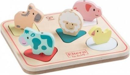 Produktbild Hape Tiergeräuschepuzzle Tom (6 Teile)