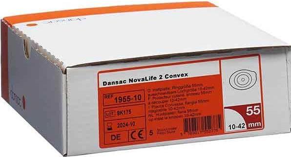 Produktbild Dansac Novalife 2 Basisplatte Convex 10-42 mm, 5 Stück