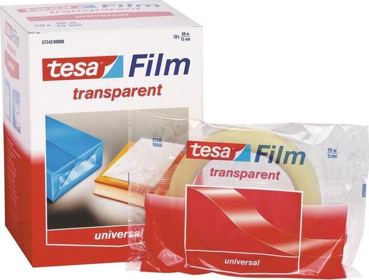 Actual product image tesa tesafilm 1x TRANSPARENT adhesive tape (15 mm)