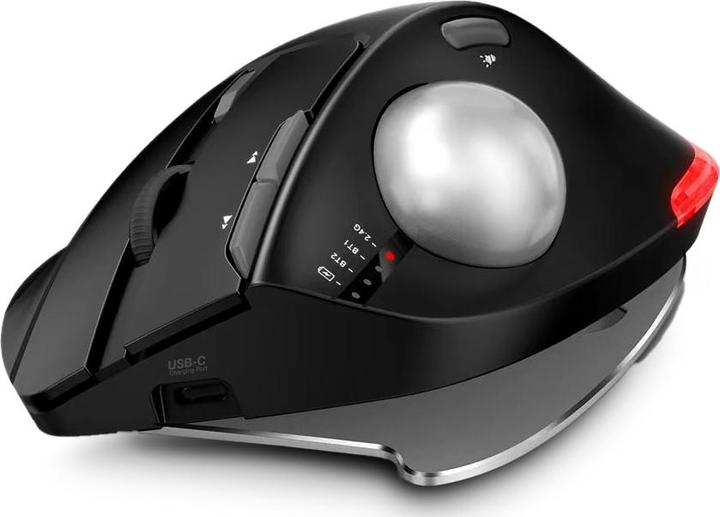 Actual product image Urban Factory Bluetooth And 2.4ghz Ergonomic Trackball With Adjustable Tilt (Wireless)