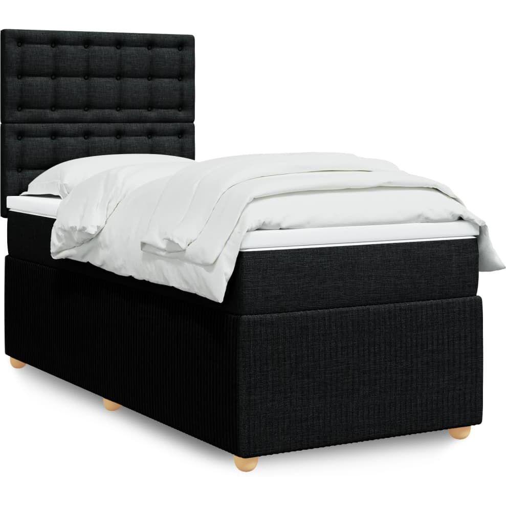 VidaXL, Bett, Bo x springbett mit Matratze 80 x 200 cm Stoff (80 x 200 cm)