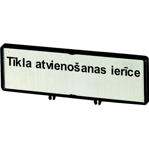 Eaton, Systemstromversorgung, Träger mit Schild, verwendbar für T0, T3, P1, 48 x 17 mm, beschriftet mit zNetz-Trenneinri...