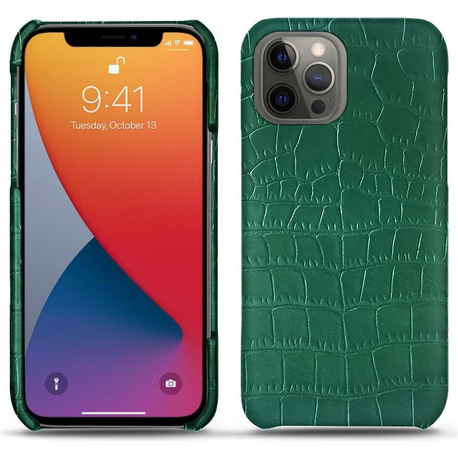 Thumbnail - Noreve Lederschutzhülle (Apple iPhone 13 Pro), Smartphone Hülle, Grün
