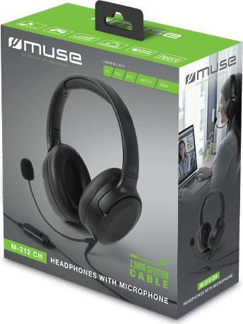 Produktbild Muse TV Headphones with Transmitter Charging Base M-282 CTV, Black (Kabelgebunden, Kabellos)