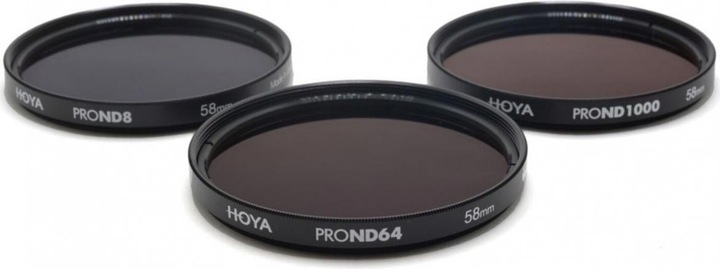 Produktbild Hoya PRO ND Filter Kit 8/64/1000 Filterset (58 mm, ND- / Graufilter)