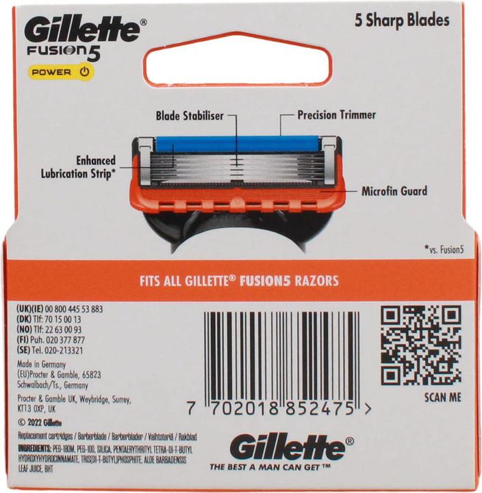 Produktbild Gillette Fusion Power (4 x)
