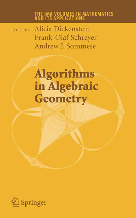 Algorithms in Algebraic Geometry (Alicia Dickenstein, Andrew J. Sommese, Frank-Olaf Schreyer, 2010)