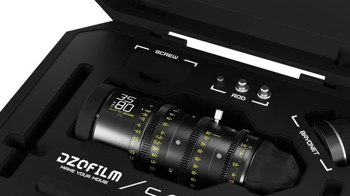 Produktbild Dzofilm Vollformat-Kino-Zoomobjektiv 35-80 mm T2.9 ohne Fokusatmung (Canon EF, Vollformat)