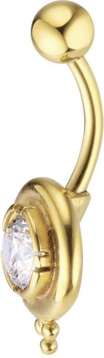 Immagine prodotto Bijouteria Piercing ventre (Zirconia, Rivestimento in PVD (colore oro), Acciaio chirurgico 316L)