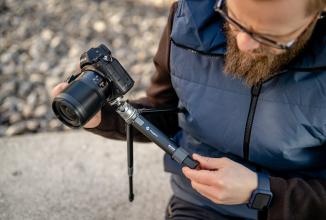 Actual product image Fotopro statyw Vlogger Mini (SY-390 + P-1HX) - szary (Metal)
