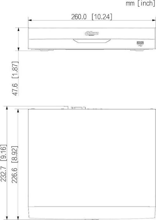 Actual product image Dahua NET VIDEO RECORDER 4CH 4POE/NVR4104HS-P-EI (Network Video Recorder (NVR))