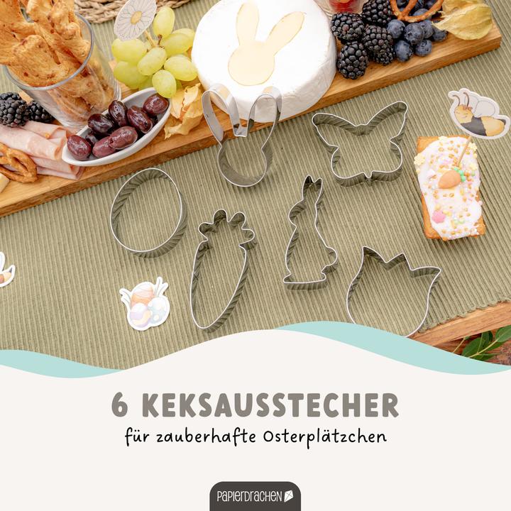 Actual product image Papierdrachen 6 Keks-Ausstecher Ostern Set 3