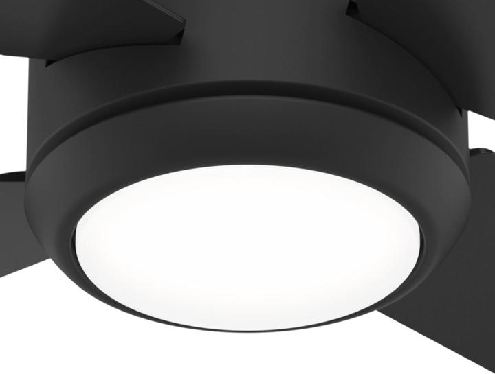 Produktbild Hunter Fans DC Deckenventilator Greta Schwarz mit LED & Fernbedienung (44.80 dB)