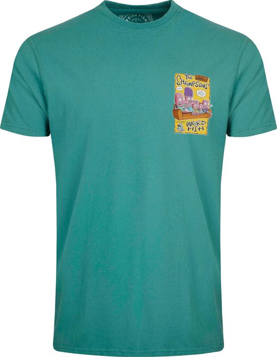 Actual product image Weird Fish Mens Shrimpsons Back Print T-Shirt (XL)
