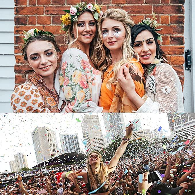 Produktbild Noya Holographisches Festival Gesichts- und Körper Glitzer Selbstklebende Glitter Gel Lidschatten