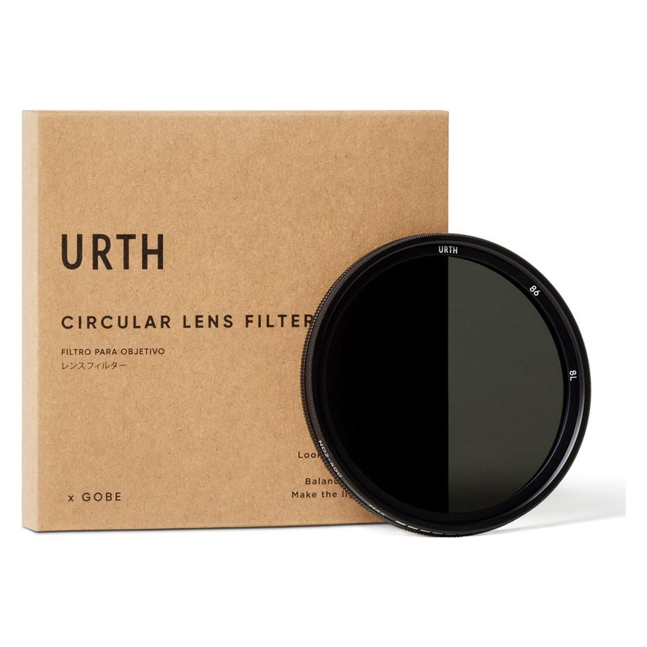 Urth 86mm ND2 400 (1 8, 6 Stop) Variabel Nd Lensfilter (86 mm, Nd / Grijsfilter, 86 mm), Lensfilter, Zwart