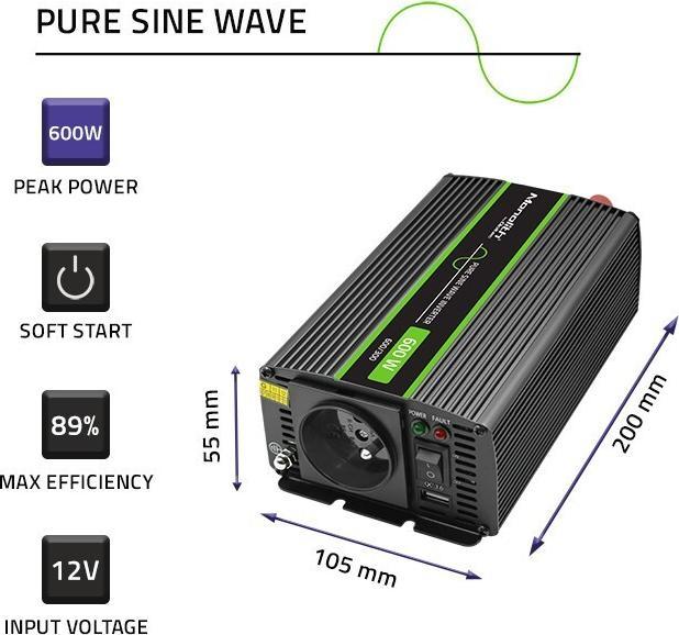 Produktbild Qoltec Pure Sine Wave Inverter