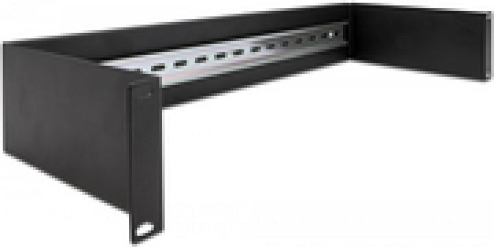 Delock 48.30cm (19") pannello guida superiore 2 U nero