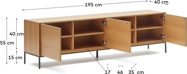 Produktbild Kave Home Vedrana (40 x 195 x 55 cm)