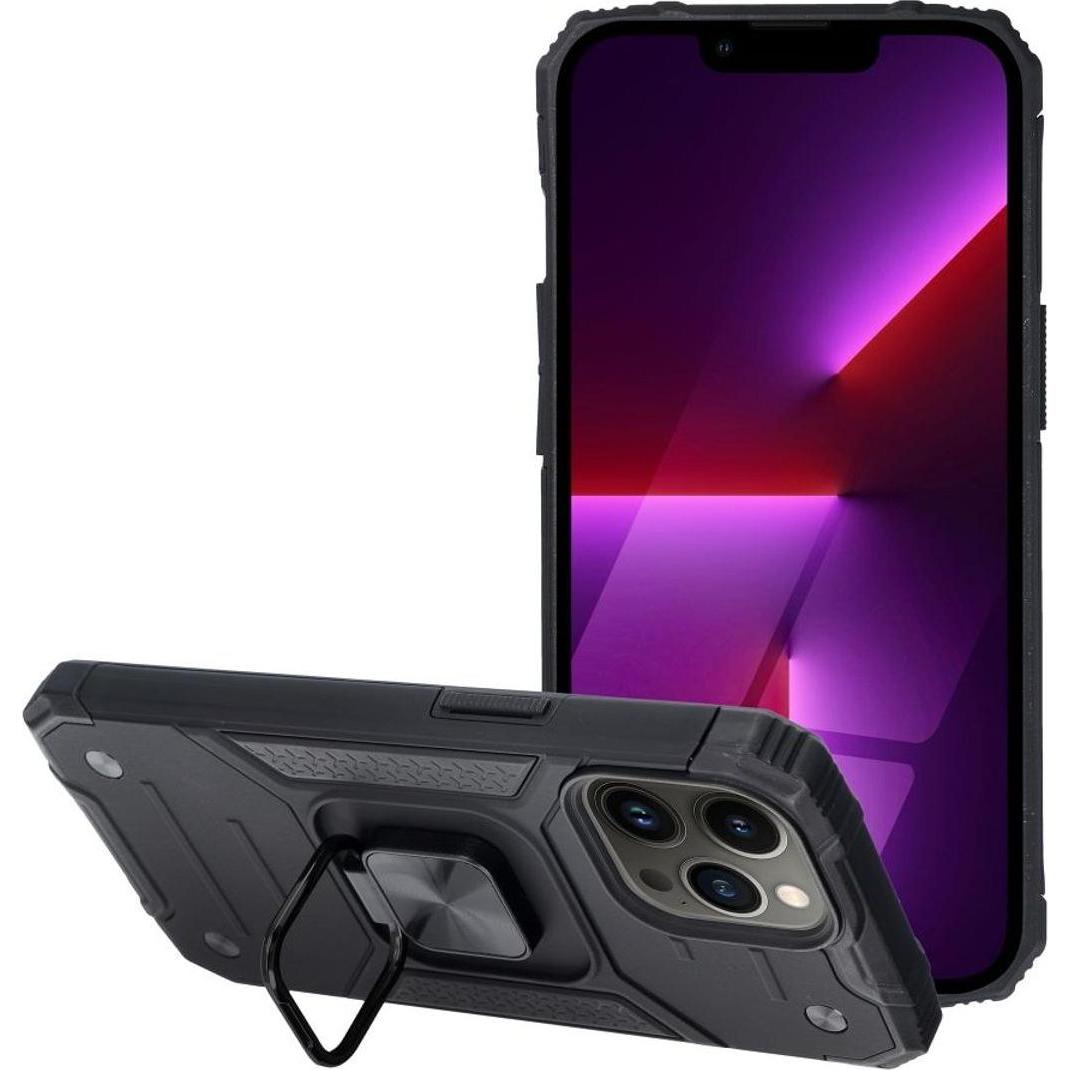König Design Hülle Handy Schutz für Apple iPhone 12 13 14 Pro Max Outdoor Case Cover Bumper (Apple iPhone 14), Smartphon...