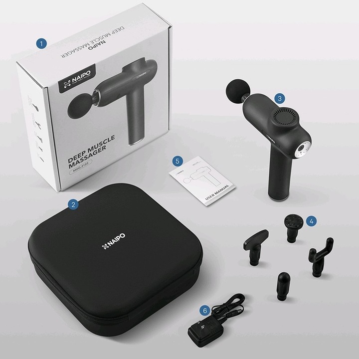 Actual product image Naipo Massage gun