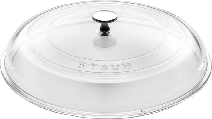 Staub Gewölbter Glasdeckel, 30 cm, rund | Glas | Transparent (30 cm, Glas)