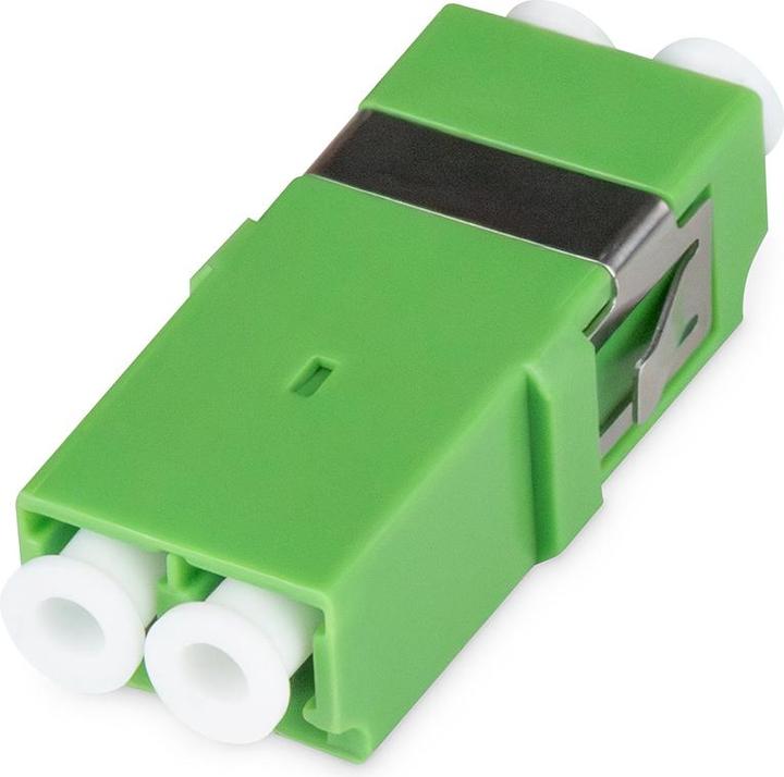 Produktbild Digitus LWL-Kupplung, duplex, LC APC, SM, ohne Flansch Keramikhülse, Kunststoffgehäuse (Netzwerk Kupplung)