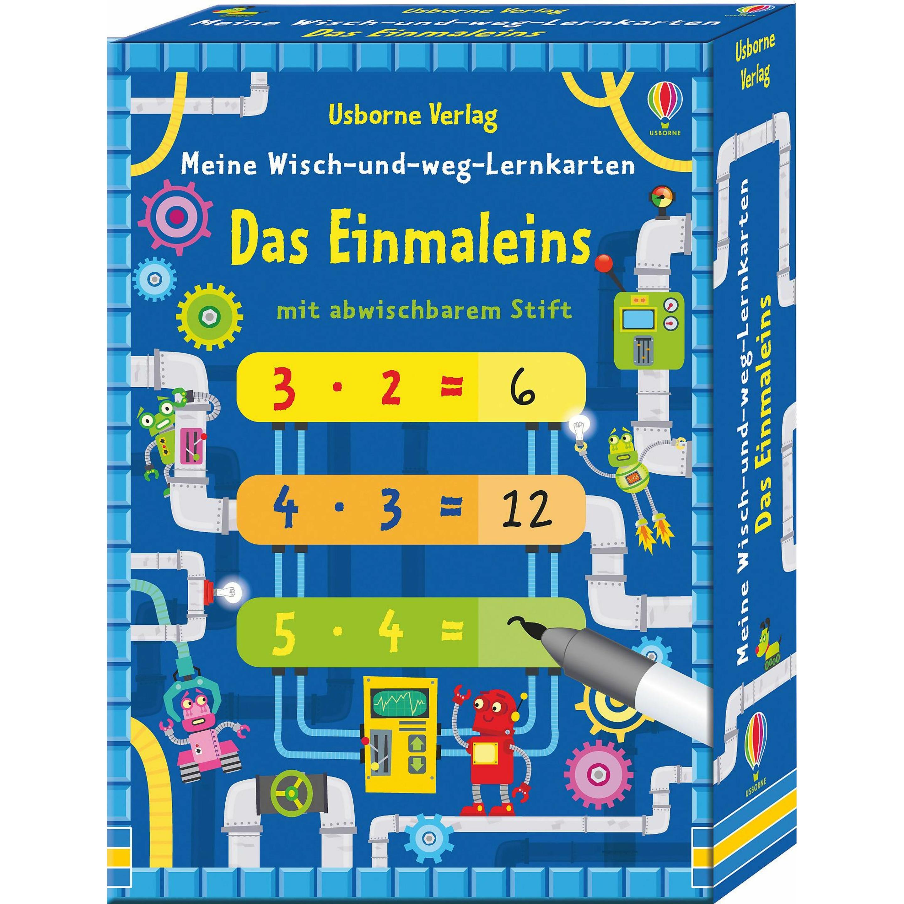 Usborne Publishing Il mio Wipe and Go Flashcards La tavola delle moltiplicazioni (Tedesco)