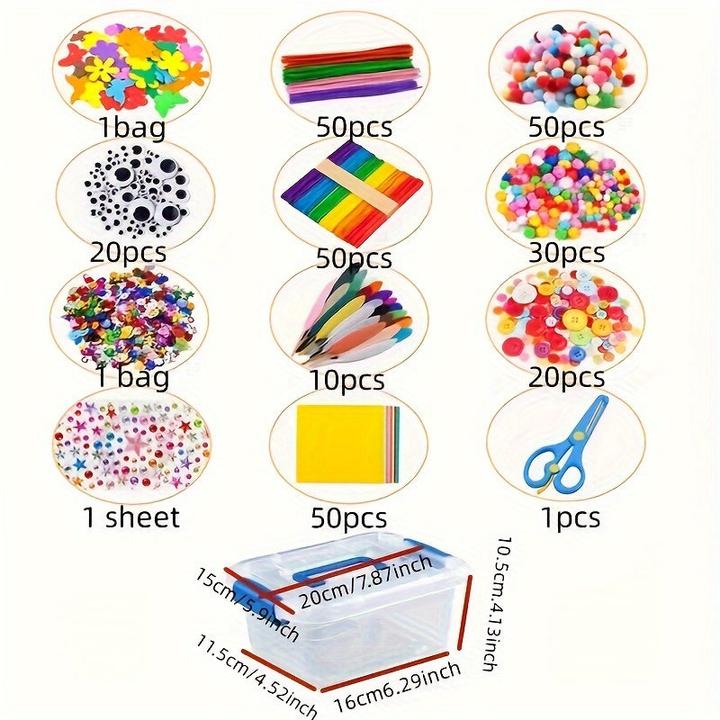 Produktbild Activity Board Bastelbedarf Schule und Haus DIY Spielzeug Geschenke und Basteln Pfeifenreiniger Bastelset